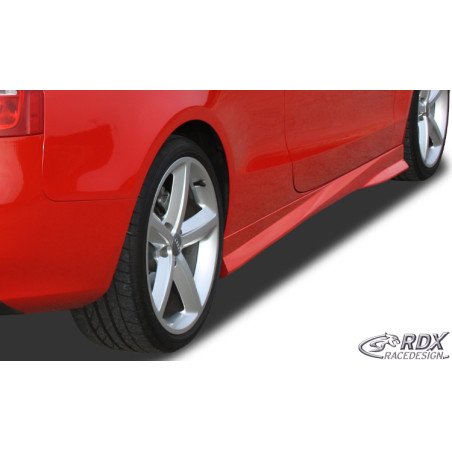 Set minigonne per AUDI A5 Coupe + cabrio "Turbo-R" - AUDI A5 (8F/8T) (Cod. R-RDSL374R)