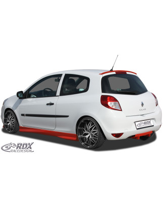 Set minigonne per RENAULT Clio 3 Phase 1 / 2 (not RS) "Turbo" (Cod. R-RDSL375)