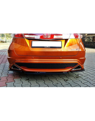 Splitter posteriore HONDA CIVIC VIII TYPE S/R (senza barre verticali) (Cod. M-HO-CI-8-TYPE-S/R-RD1G)