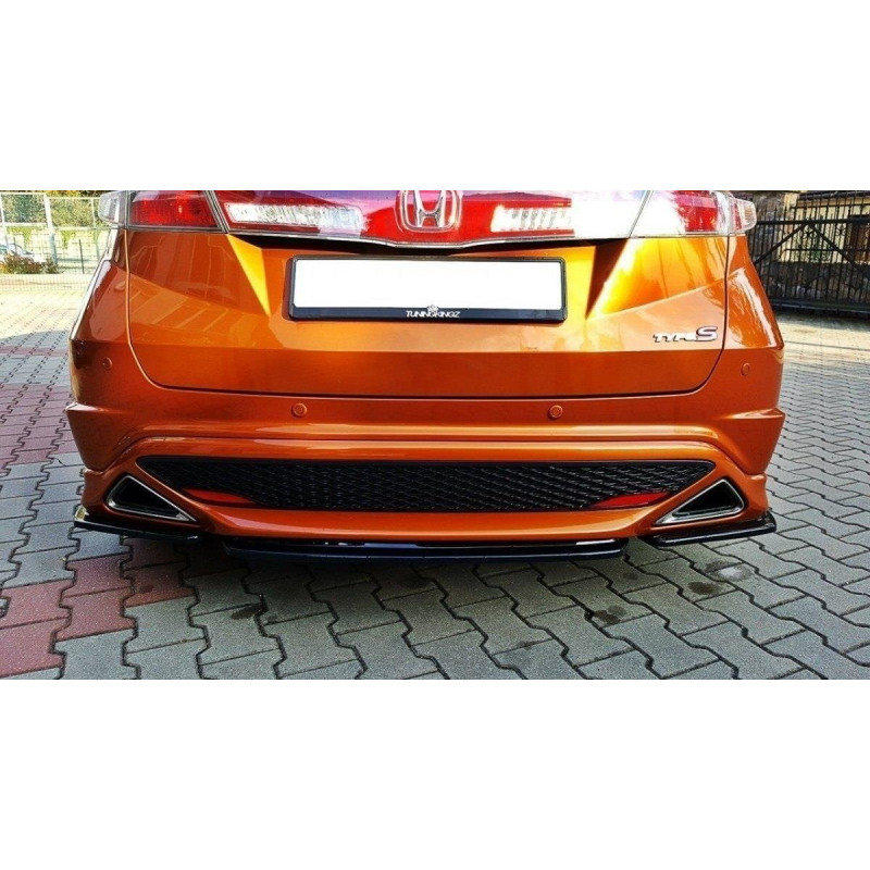 Splitter posteriore HONDA CIVIC VIII TYPE S/R (senza barre verticali) (Cod. M-HO-CI-8-TYPE-S/R-RD1G)