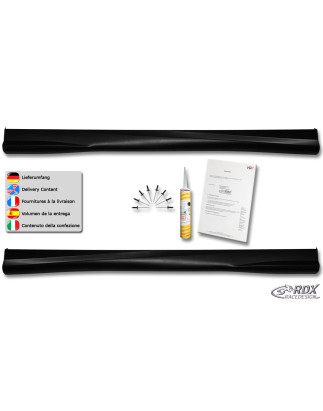 Set minigonne per MAZDA 2 (DY) 2003-2007 "Turbo-R" (Cod. R-RDSL3R0026)