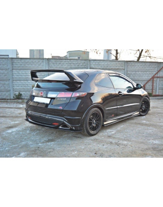 Splitter posteriore HONDA CIVIC VIII TYPE S/R (senza barre verticali) (Cod. M-HO-CI-8-TYPE-S/R-RD1G)