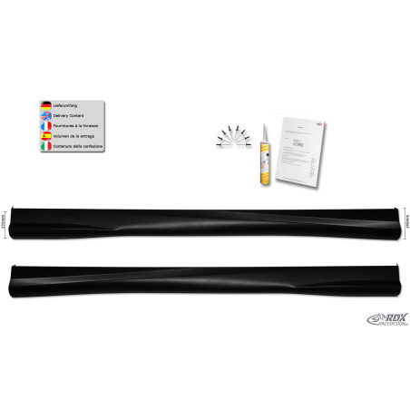 Set minigonne per CITROEN C3 2009-2017 "Turbo-R" (Cod. R-RDSL3R0088)