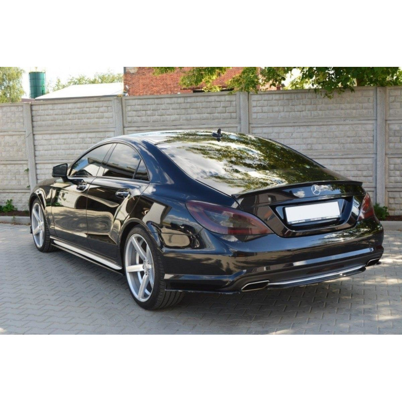 Splitter posteriore MERCEDES CLS C218 (senza barra verticale) AMG LINE (Cod. M-ME-CLS-218-RD1G)