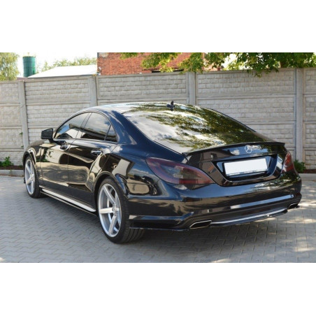 Splitter posteriore MERCEDES CLS C218 (senza barra verticale) AMG LINE (Cod. M-ME-CLS-218-RD1G)