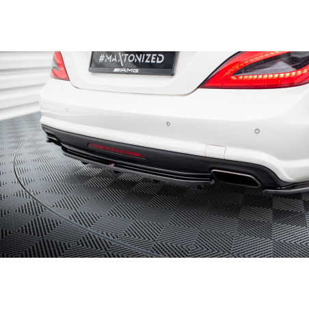 Splitter posteriore (con barre verticali) Mercedes-Benz CLS AMG-Line C218 (Cod. M-ME-CLS-218-RD1+RD2