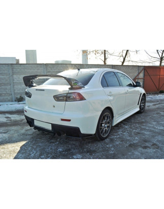 Splitter posteriore Mitsubishi Lancer Evo X (con barre verticali) (Cod. M-MI-LA-10-EVO-RD1+RD2G)