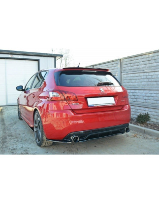 Splitter posteriore PEUGEOT 308 II GTI (senza barre verticali) (Cod. M-PE-308-GTI-RD1G)