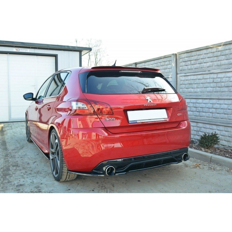 Splitter posteriore PEUGEOT 308 II GTI (senza barre verticali) (Cod. M-PE-308-GTI-RD1G) Splitter posteriore PEUGEOT 308 II GTI (senza barre verticali) (Cod. M-PE-308-GTI-RD1G)