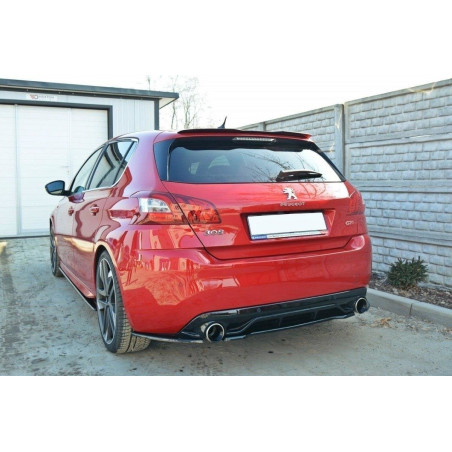 Splitter posteriore PEUGEOT 308 II GTI (senza barre verticali) (Cod. M-PE-308-GTI-RD1G)