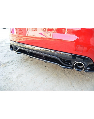 Splitter posteriore PEUGEOT 308 II GTI (con barre verticali) (Cod. M-PE-308-GTI-RD1+RD2G)
