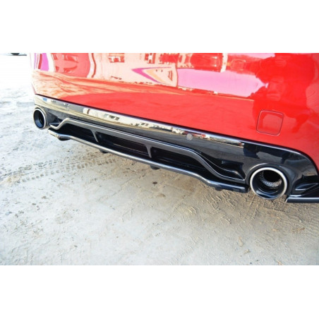 Splitter posteriore PEUGEOT 308 II GTI (con barre verticali) (Cod. M-PE-308-GTI-RD1+RD2G)