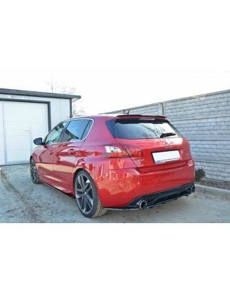 Splitter posteriore PEUGEOT 308 II GTI (con barre verticali) (Cod. M-PE-308-GTI-RD1+RD2G)