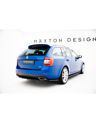 Splitter posteriore Skoda Octavia RS Mk3 / Mk3 FL  / FAMILIARE (Cod. M-SK-OC-3/3F-RS-RD1+RD2G)