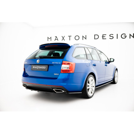 Splitter posteriore Skoda Octavia RS Mk3 / Mk3 FL  / FAMILIARE (Cod. M-SK-OC-3/3F-RS-RD1+RD2G)