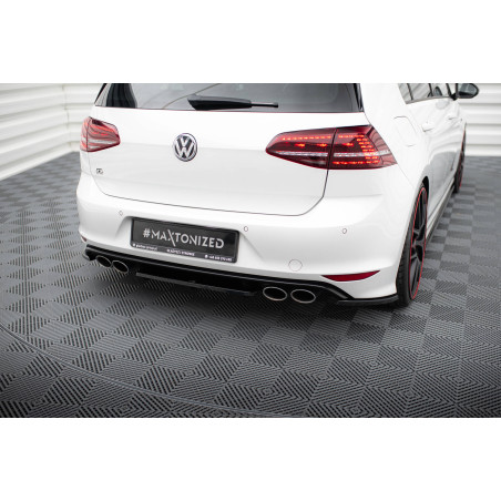 Splitter posteriore VW GOLF VII R (con barre verticali) (Cod. M-VW-GO-7-R-RD1+RD2G)