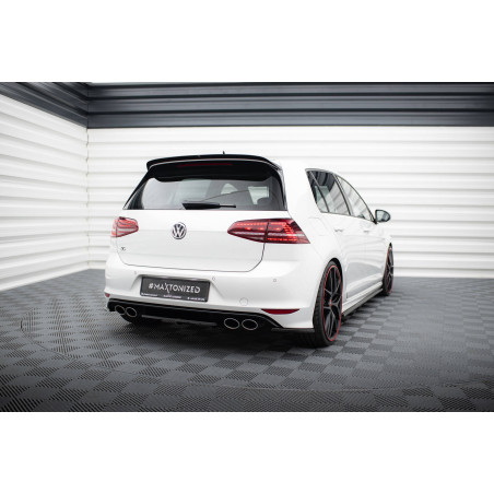 Splitter posteriore VW GOLF VII R (con barre verticali) (Cod. M-VW-GO-7-R-RD1+RD2G)