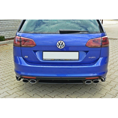 Splitter posteriore VW GOLF MK7 R FAMILIARE (senza barra verticale) (Cod. M-VW-GO-7-R-VA-RD1G)