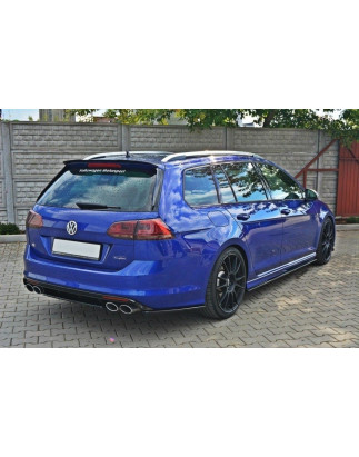 Splitter posteriore VW GOLF MK7 R FAMILIARE (senza barra verticale) (Cod. M-VW-GO-7-R-VA-RD1G)