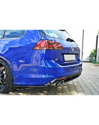 Splitter posteriore VW GOLF MK7 R FAMILIARE (senza barra verticale) (Cod. M-VW-GO-7-R-VA-RD1G)