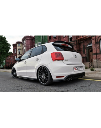 Splitter posteriore (con barra verticale) Volkswagen Polo GTI Mk5 Facelift (Cod. M-VW-PO-5F-GTI-RSD1
