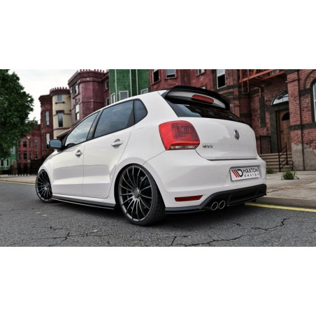 Splitter posteriore (con barra verticale) Volkswagen Polo GTI Mk5 Facelift (Cod. M-VW-PO-5F-GTI-RSD1