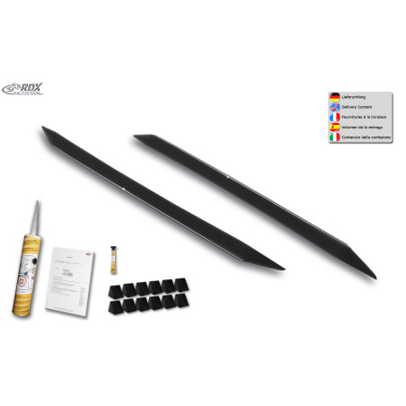 Set minigonne per PEUGEOT 308 (Type L / 2013-2021) "Slim" (Cod. R-RDSL500154)