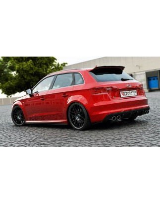 Splitters posteriori laterali Audi S3 / A3 S-Line 8V  / Sportback (Cod. M-AU-S3-3-RSD1G)