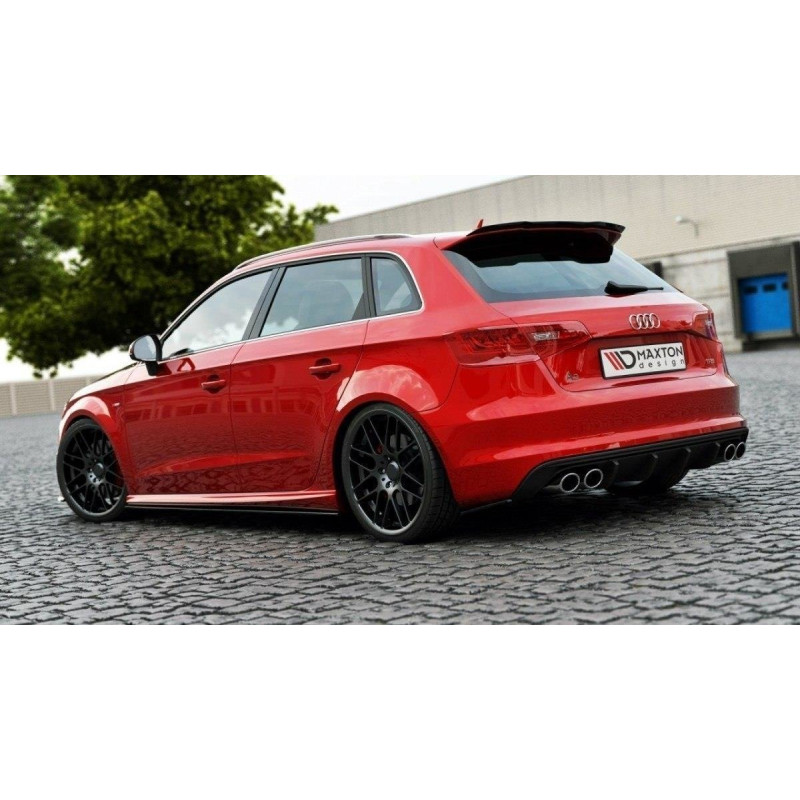 Splitters posteriori laterali Audi S3 / A3 S-Line 8V  / Sportback (Cod. M-AU-S3-3-RSD1G)
