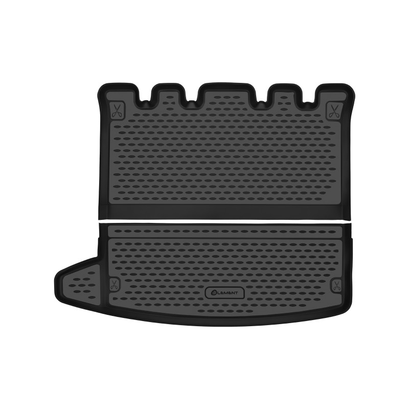Tappetino su misura per DACIA Jogger 2021 -, Wagon 5 doors, long (3rd row folded), Europe, 2 pcs. (p