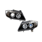 Fari Day Light BMW E90 - E91 2005-2008 Nero (Cod. E-FAB0095)