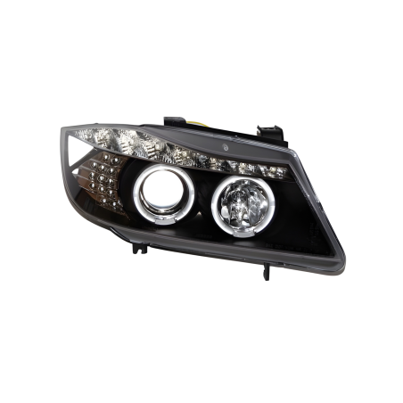 Fari Day Light BMW E90 - E91 2005-2008 Nero (Cod. E-FAB0095)