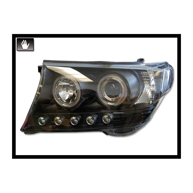 Fari Day Light Toyota Land Cruiser F J200 08 Black H1-H1 (Cod. E-FAT0015)
