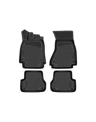 3D Tappetini su misura per AUDI A6, 2011-2018, sedan/without glove box, 4 pcs. (Cod. N-EXP.ELEMENT3D