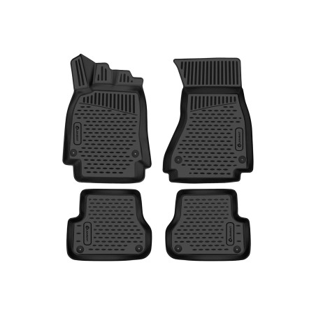 3D Tappetini su misura per AUDI A6, 2011-2018, sedan/without glove box, 4 pcs. (Cod. N-EXP.ELEMENT3D