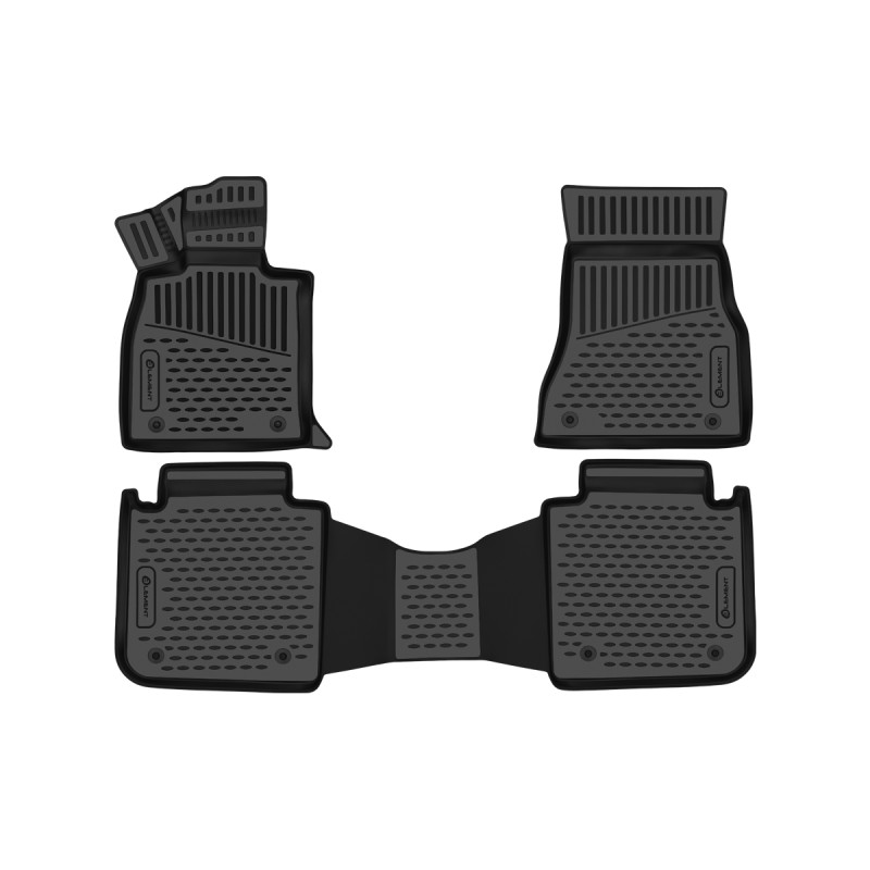 3D Tappetini su misura per BMW 7 (G70) 2022- Europe, 3pcs. (Cod. N-EXP.ELEMENT3DA67864210)