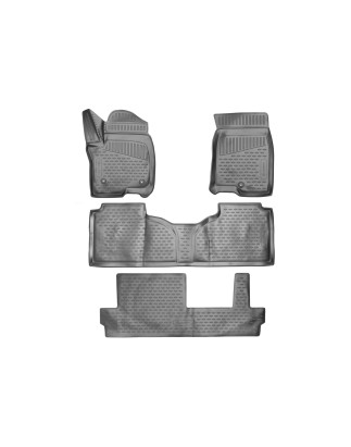 3D Tappetini su misura per CHEVROLET Suburban, 2021-, SUV, Bench Seating, 4 pcs. USA (polyurethane) 