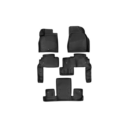 3D Tappetini su misura per CHEVROLET Traverse /BUICK Enclave, 2007-2017, 2nd row Capitan, SUV, 5 pcs