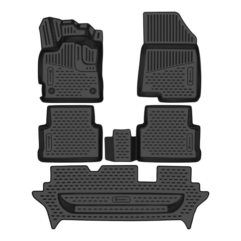 3D Tappetini su misura per DACIA Jogger 2022 -Europe, 5pcs. (Cod. N-EXP.ELEMENT3DAN1216210k)