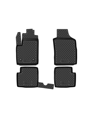 Tappetini su misura per FIAT 500, 2007-2015, 4 pcs. (Cod. N-EXP.NLC.15.16.210k)