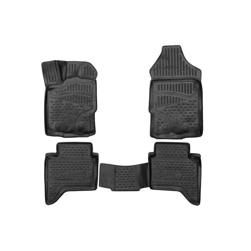 3D Tappetini su misura per FORD Ranger Supercrew, 2019-  4 pcs. (Cod. N-EXP.ELEMENT3D02333210k)
