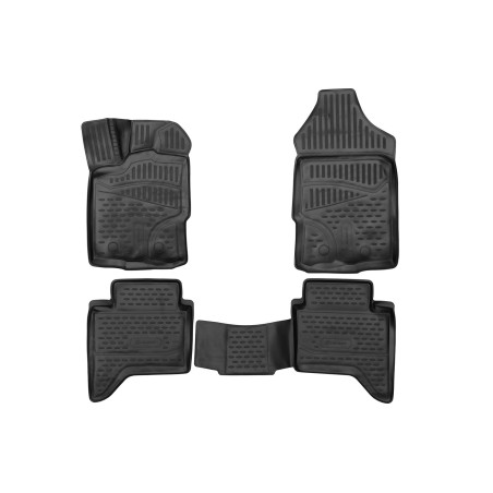 3D Tappetini su misura per FORD Ranger Supercrew, 2019-  4 pcs. (Cod. N-EXP.ELEMENT3D02333210k)