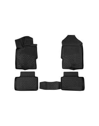 3D Tappetini for designed for FORD Ranger Supercab, 2019-, pickup, 4 pcs. (Cod. N-EXP.ELEMENT3D02337