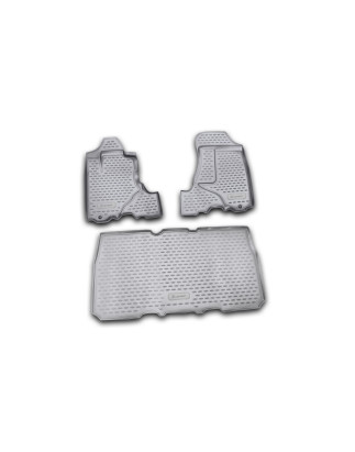 Tappetini rubber gomma sintetica for HONDA Element 2003-2008, 3 pcs. (black ) (Cod. N-EXP.NLC.18.17.