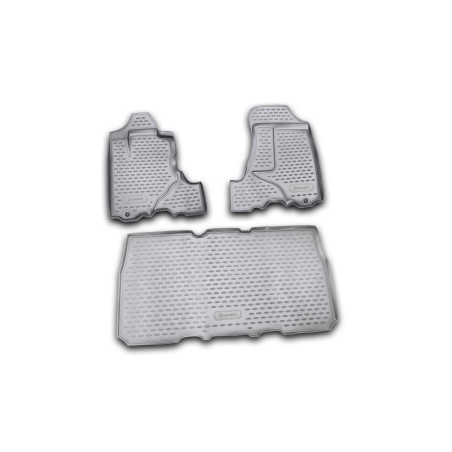 Tappetini rubber gomma sintetica for HONDA Element 2003-2008, 3 pcs. (black ) (Cod. N-EXP.NLC.18.17.