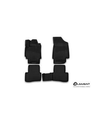 3D Tappetini su misura per HYUNDAI Creta (I, Ip), 2016-2021, 4 pcs. (Cod. N-EXP.ELEMENT3D2063210k)