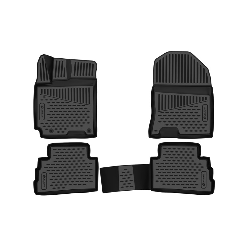 3D Tappetini su misura per HYUNDAI Kona, 2017-, SUV, Europe, 4 pcs. (Cod. N-EXP.ELEMENT3D02209210)