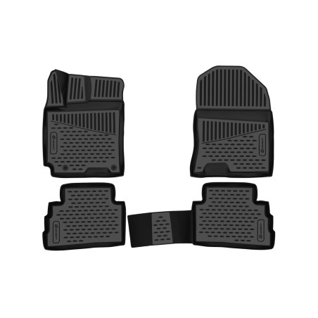 3D Tappetini su misura per HYUNDAI Kona, 2017-, SUV, Europe, 4 pcs. (Cod. N-EXP.ELEMENT3D02209210)