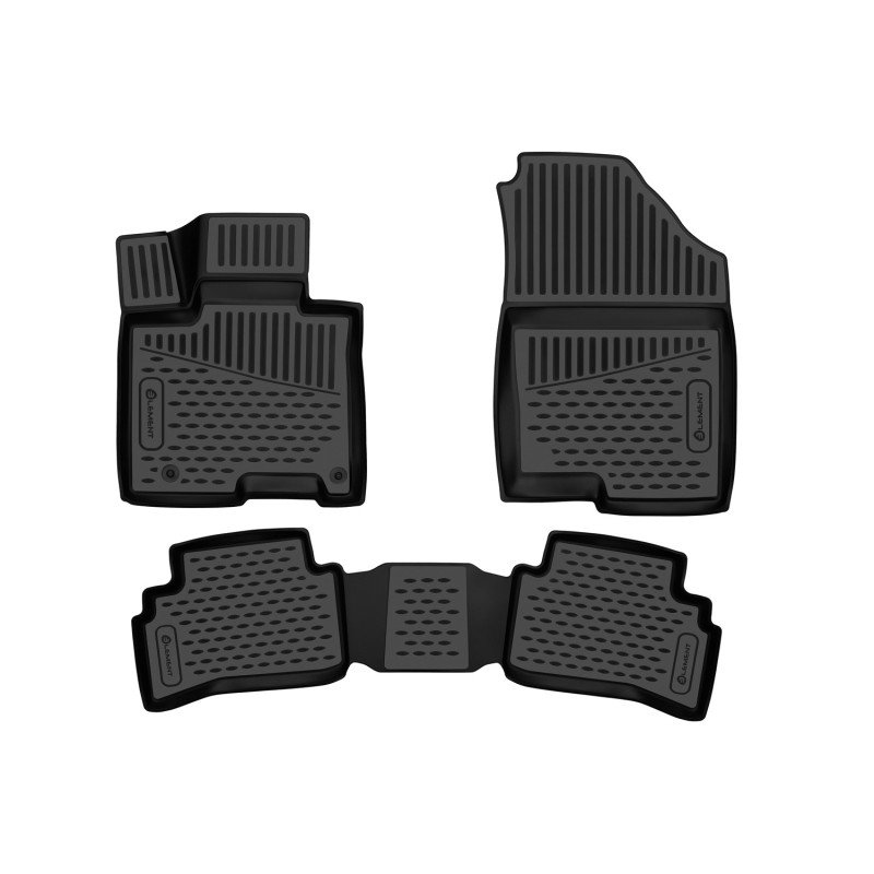 3D Tappetini su misura per HYUNDAI Tucson (IV short base) Europe, 2020-, 3 pcs. (polyurethane). (Cod