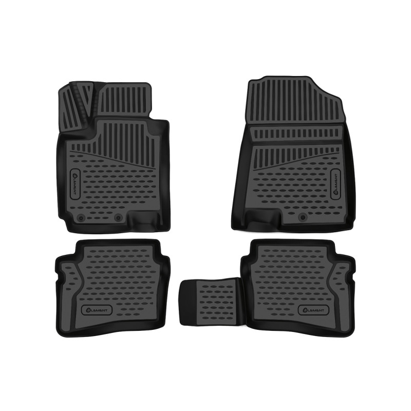 3D Tappetini su misura per HYUNDAI i20, 2014-, berlina 2 volumi, Europe, 4 pcs. (Cod. N-EXP.ELEMENT3